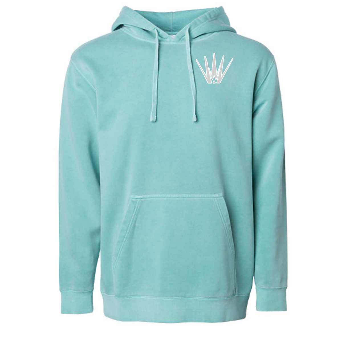 White Out Tequila French Terry Hoodie - Fresh Pour Mint