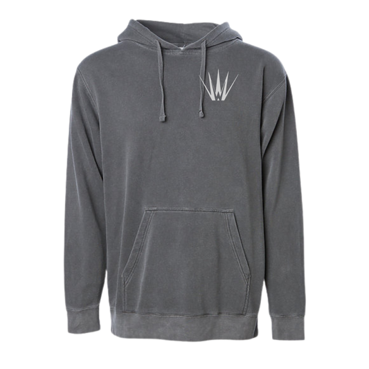 White Out Tequila French Terry Hoodie - Agave Charcoal