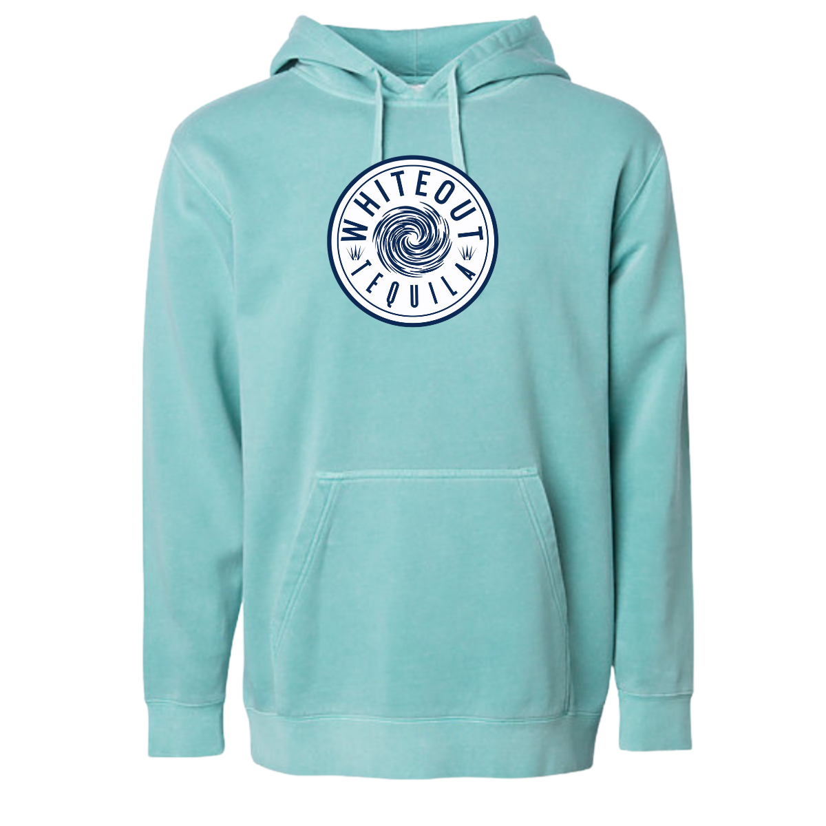 White Out Tequila French Terry Hoodie - Fresh Pour Mint