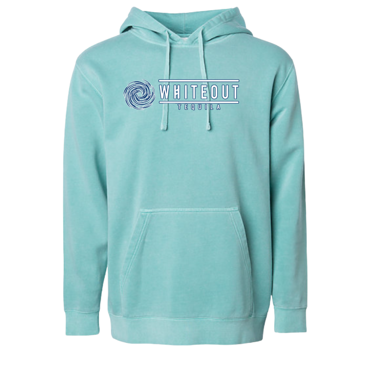 White Out Tequila French Terry Hoodie - Fresh Pour Mint