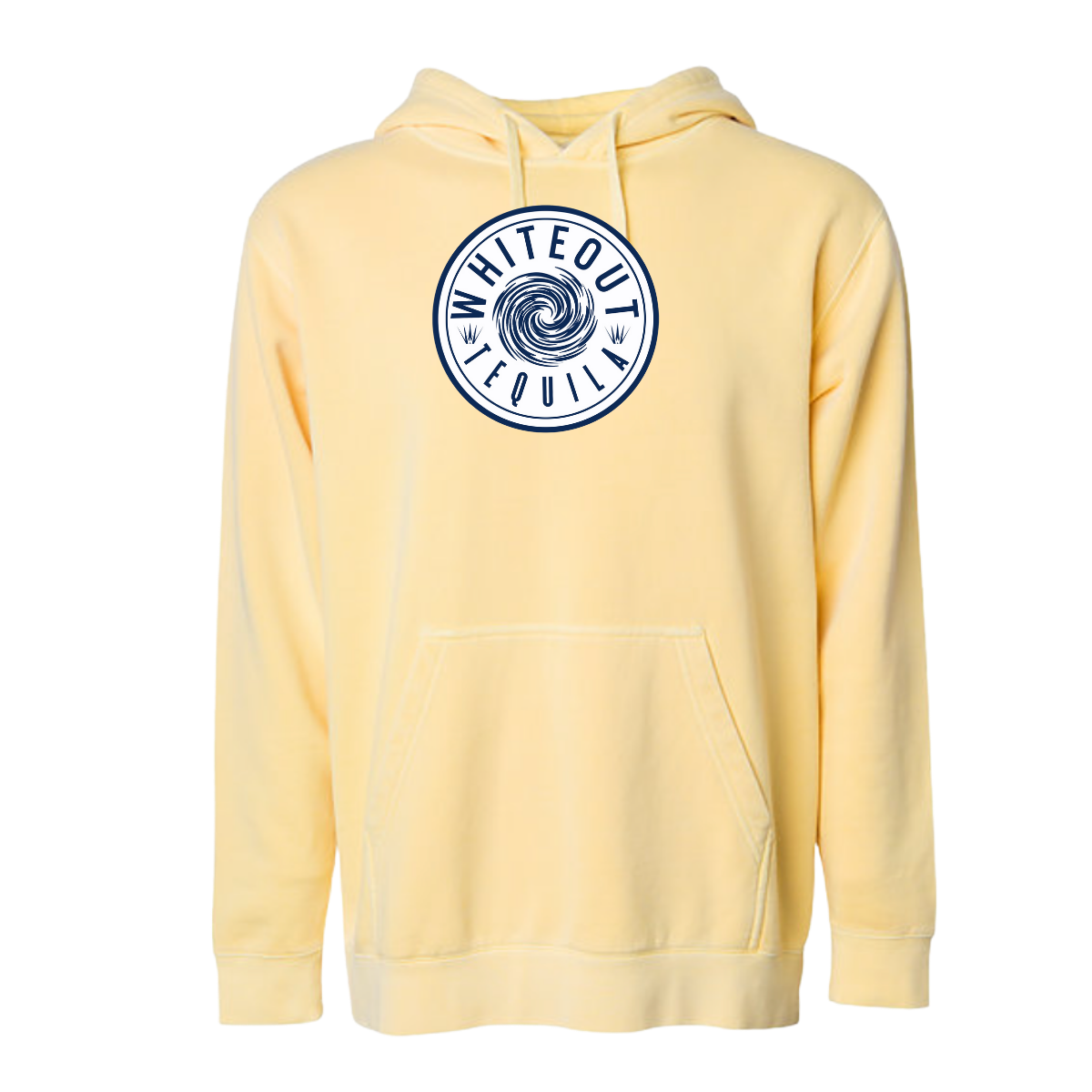 White Out Tequila French Terry Hoodie - Sunrise Gold