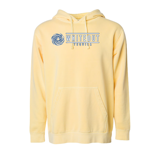 White Out Tequila French Terry Hoodie - Sunrise Gold