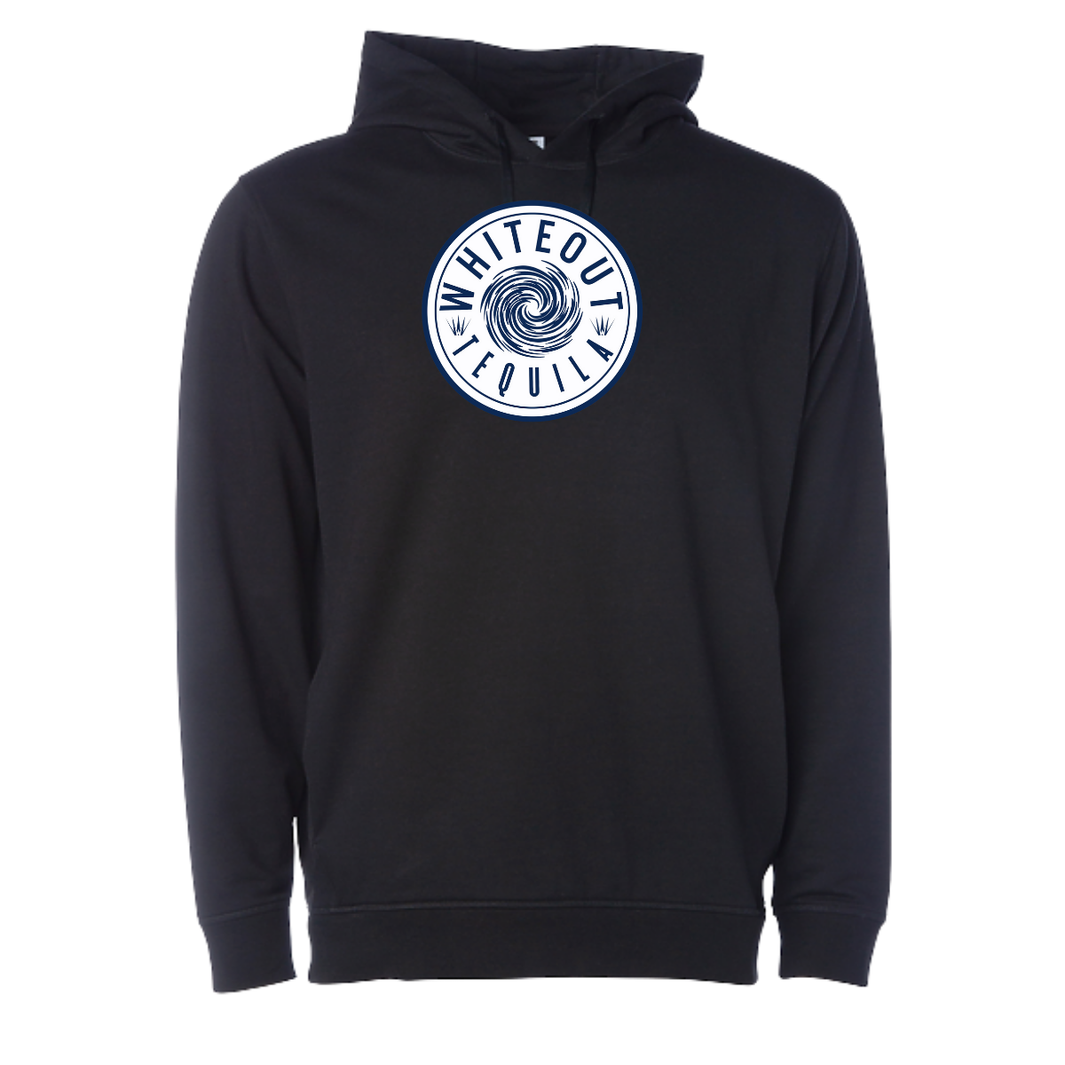 White Out Tequila Performance Hoodie - Blackout Black