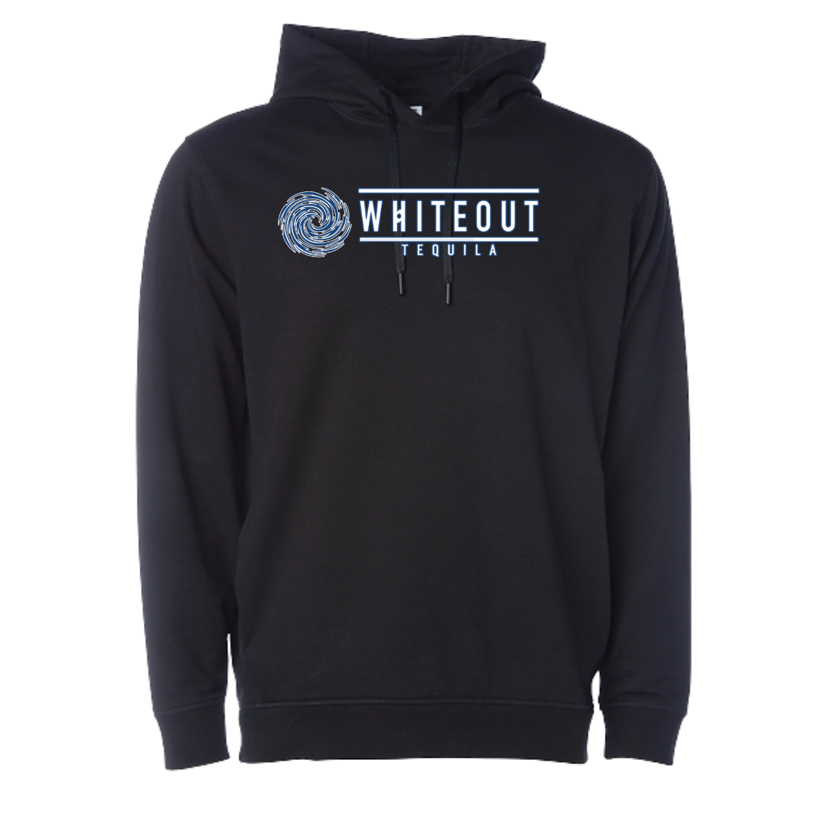White Out Tequila Performance Hoodie - Blackout Black